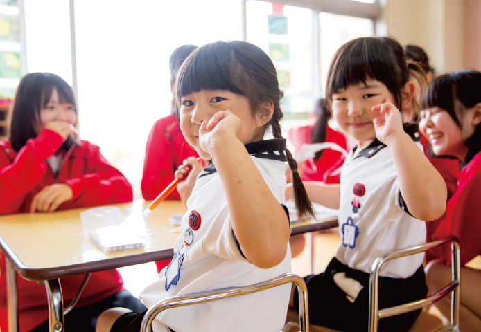 済美高校の生徒と交流